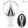 INTENSE - PLUG ANAL TALLA S DE METAL VIBRADOR CON LUCES LED MULTICOLOR Y CONTROL REMOTO INTENSE - PLUG ANAL TALLA S DE METAL VIBRADOR CON LUCES LED MULTICOLOR Y CONTROL REMOTO