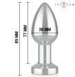 INTENSE - PLUG ANAL VIBRANT EN MÉTAL AVEC LUMIÈRES LED ET TÉLÉCOMMANDE - TAILLE M INTENSE - PLUG ANAL VIBRANT EN MÉTAL AVEC LUMIÈRES LED ET TÉLÉCOMMANDE - TAILLE M