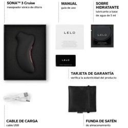 LELO - SONA 3 CRUISE SONIC CLITORAL MASSAGER BLACK