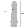 GET REAL - DELUXE REALISTIC PENIS WITH TESTICLES EXTRA THICK 31 CM GET REAL - DELUXE REALISTIC PENIS WITH TESTICLES EXTRA THICK 31 CM