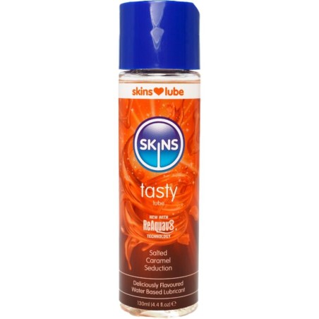 SKINS - LUBRIFIANT À BASE DEAU DÉLICIEUX CARAMEL SALÉ 130 ML
