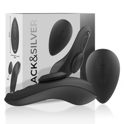 BLACKandSILVER - CULOTTE VIBRANTE RECHARGEABLE EN SILICONE PRESTON NOIRE