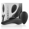 BLACKandSILVER - PRESTON RECHARGEABLE SILICONE VIBRATOR PANTIE BLACK