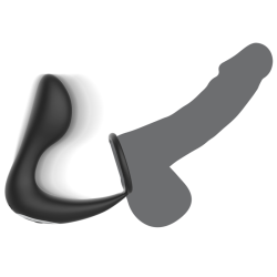 BLACKandSILVER - MASSEUR ANAL TÉLÉCOMMANDE RECHARGEABLE SILICONE NOIR
