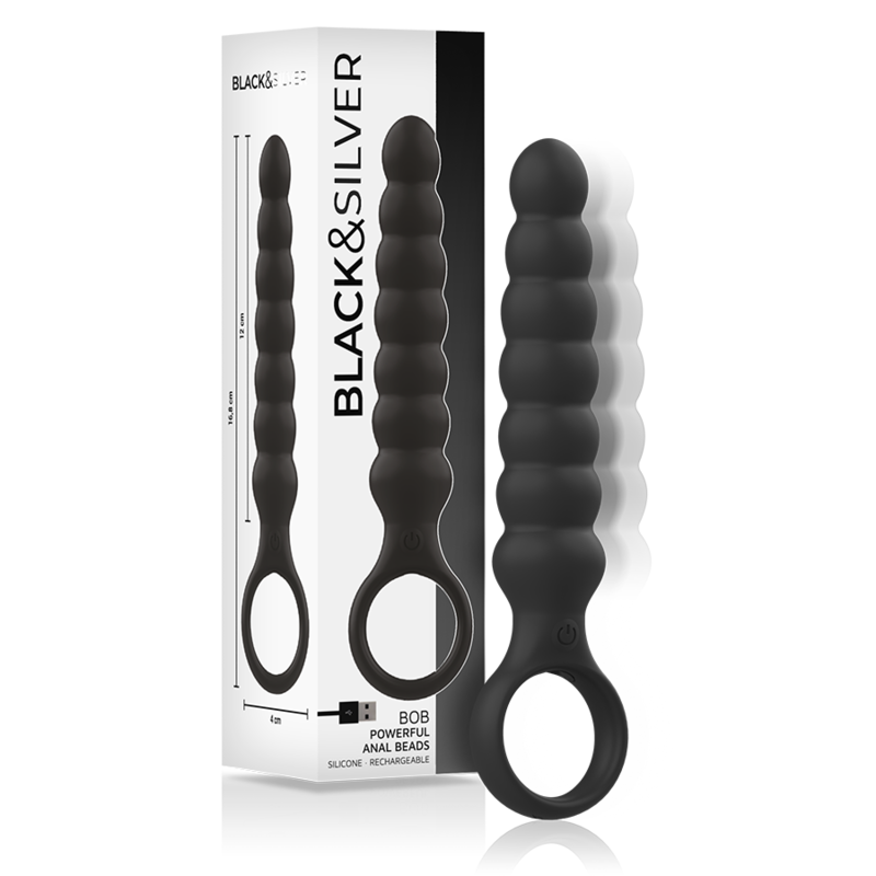 BLACKandSILVER - DILATATEUR ANAL PUISSANT EN SILICONE BOB