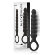 BLACKandSILVER - BOB POWERFUL SILICONE ANAL DILATOR BLACKandSILVER - BOB POWERFUL SILICONE ANAL DILATOR