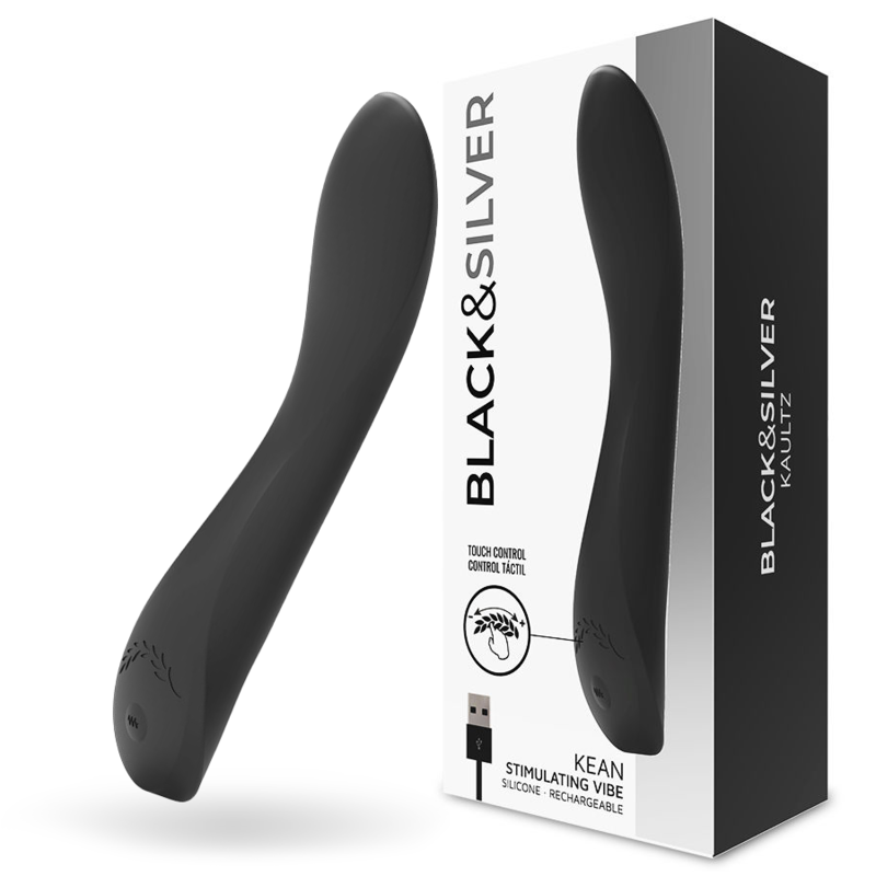 BLACKandSILVER - KEAN VIBRATOR TOUCH-STEUERUNG