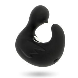 BLACKandSILVER - DUCKYMANIA RECHARGEABLE SILICONE STIMULATING DUCK THIMBLE