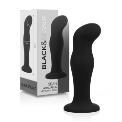 BLACKandSILVER - SEAN PLUG ANAL PREMIUM SILICONE NOIR