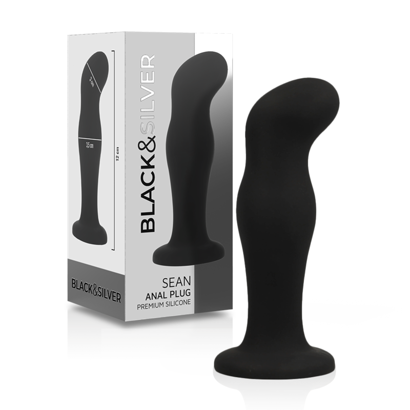 BLACKandSILVER - SEAN PLUG ANAL PREMIUM SILICONE BLACK