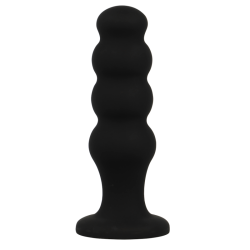 BLACKandSILVER - SCOTT PREMIUM SILICONE ANAL PLUG BLACK