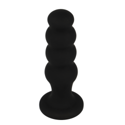 BLACKandSILVER - SCOTT PREMIUM SILICONE ANAL PLUG BLACK