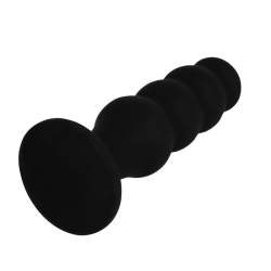 BLACKandSILVER - SCOTT PREMIUM SILICONE ANAL PLUG BLACK