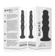 BLACKandSILVER - SCOTT PREMIUM SILICONE ANAL PLUG BLACK BLACKandSILVER - SCOTT PREMIUM SILICONE ANAL PLUG BLACK