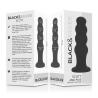 BLACKandSILVER - SCOTT PREMIUM SILICONE ANAL PLUG BLACK