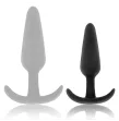 BLACKandSILVER - HANSEL SILIKON-ANALSPLUG MIT KLEINEM GRIFF BLACKandSILVER - HANSEL SILIKON-ANALSPLUG MIT KLEINEM GRIFF