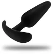 BLACKandSILVER - HANSEL SILIKON-ANALSPLUG MIT KLEINEM GRIFF BLACKandSILVER - HANSEL SILIKON-ANALSPLUG MIT KLEINEM GRIFF