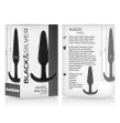 BLACKandSILVER - HANSEL SILICONE ANAL PLUG WITH SMALL HANDLE BLACKandSILVER - HANSEL SILICONE ANAL PLUG WITH SMALL HANDLE