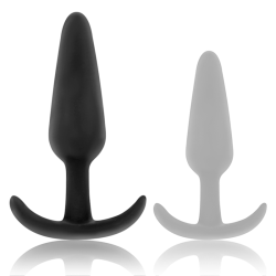 BLACKandSILVER - PLUG ANALE IN SILICONE KAEL CON MANICO MEDIO