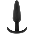 BLACKandSILVER - KAEL SILIKON ANALPLUG MIT MITTLEREM GRIFF BLACKandSILVER - KAEL SILIKON ANALPLUG MIT MITTLEREM GRIFF