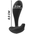 BLACKandSILVER - DWAYNE ANAL PLUG SILIKON FERNBEDIENUNG BLACKandSILVER - DWAYNE ANAL PLUG SILIKON FERNBEDIENUNG