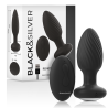 BLACKandSILVER - TELECOMANDO ROTATORE ANALE IN SILICONE CON TAPPO POZZETTI