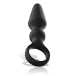 BLACKandSILVER - OZZY POWERFUL SILICONE ANAL PLUG BLACKandSILVER - OZZY POWERFUL SILICONE ANAL PLUG