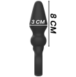 BLACKandSILVER - POTENTE PLUG ANALE IN SILICONE OZZY BLACKandSILVER - POTENTE PLUG ANALE IN SILICONE OZZY