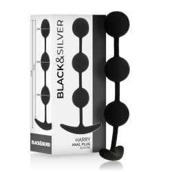 BLACKandSILVER - HARRY ANAL ROSARY 3 SILICONE SPHERES 14 CM