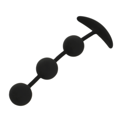 BLACKandSILVER - CHAPELET ANAL HARRY 3 SPHÈRES EN SILICONE 14 CM