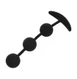 BLACKandSILVER - CHAPELET ANAL HARRY 3 SPHÈRES EN SILICONE 14 CM