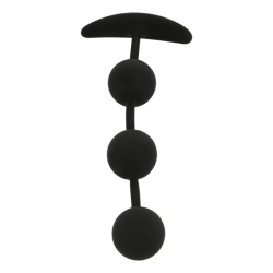 BLACKandSILVER - CHAPELET ANAL HARRY 3 SPHÈRES EN SILICONE 14 CM