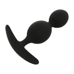 BLACKandSILVER - PLUG ORSON SILICONE 2 ONDES ANAL 9 CM