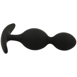 BLACKandSILVER - ORSON PLUG SILICONE 2 ANAL WAVES 9 CM