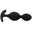 BLACKandSILVER - ORSON PLUG IN SILICONE 2 ONDE ANAL 9 CM BLACKandSILVER - ORSON PLUG IN SILICONE 2 ONDE ANAL 9 CM