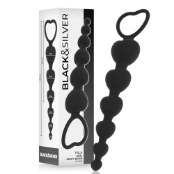BLACKandSILVER - MILA ANAL-HERZKETTE 18 CM