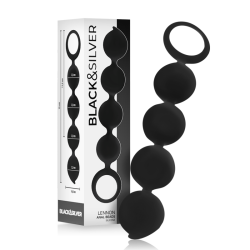 BLACKandSILVER - LENNON ANAL ROSARY 4 SILICONE SPHERES 15 CM