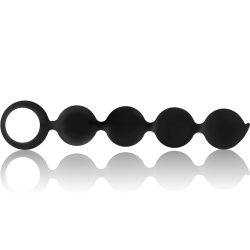 BLACKandSILVER - CHAPELET ANAL LENNON 4 SPHÈRES SILICONE 15 CM