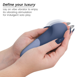 WOMANIZER - VIBE LAY-ON SILENT VIBRATOR DARK BLUE