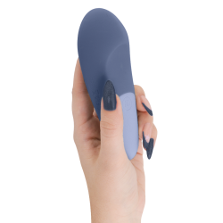 WOMANIZER - VIBE LAY-ON SILENT VIBRATOR DUNKELBLAU