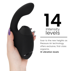 WOMANIZER - DUO NEXT DUAL CLITORAL and G-SPOT STIMULATOR BLACK