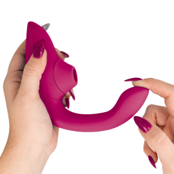 WOMANIZER - VIBRATEUR STIMULATEUR BLEND RABBIT ROSE VIBRANT