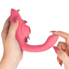WOMANIZER - BLEND RABBIT VIBRATOR STIMULATOR VIBRANT ROSE