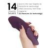 WOMANIZER - STIMULATEUR CLITORIAL SUIVANT VIOLET FONCÉ