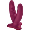FUN FACTORY - RYDE DOUBLE DILDO WINE RED