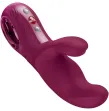 FUN FACTORY - VIBRATEUR MISS BI LAPIN ROUGE VIN