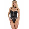 LIVCO CORSETTI FASHION - PEIGNOIR CHEMISE STRING MELISENDA CF 1709 NOIR S