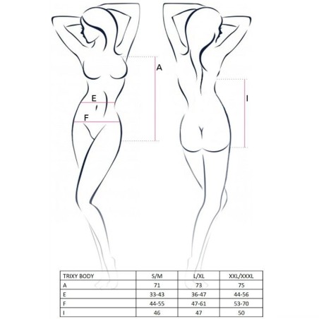 PASSION - WOMAN TRIXY TEDDY NEGRO TALLA L-XL