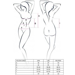 PASSION - WOMAN HELLEN SCHWARZES KORSETT GRÖSSE L-XL
