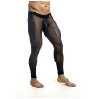 MOB - MEDIAS DE MALLAS TRANSPARENTES NEGRAS TALLA L